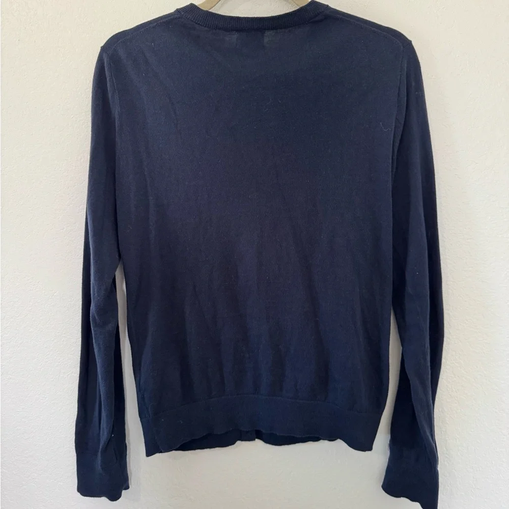 J. Crew Navy Classic Cardigan - Picture 4 of 8